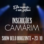 Inscrições de camarim para o show de Belo Horizonte.